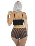 Maha Devi Kali Bootyshorts - Striped