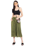 SHALIMAR bamboo crepe culotte pants