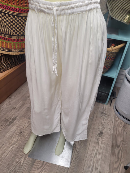 SHALIMAR bamboo wide leg palazzo pants